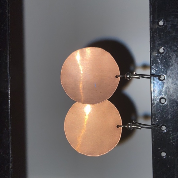 Handmade Turkish Copper Earrings - Picture 3 of 4